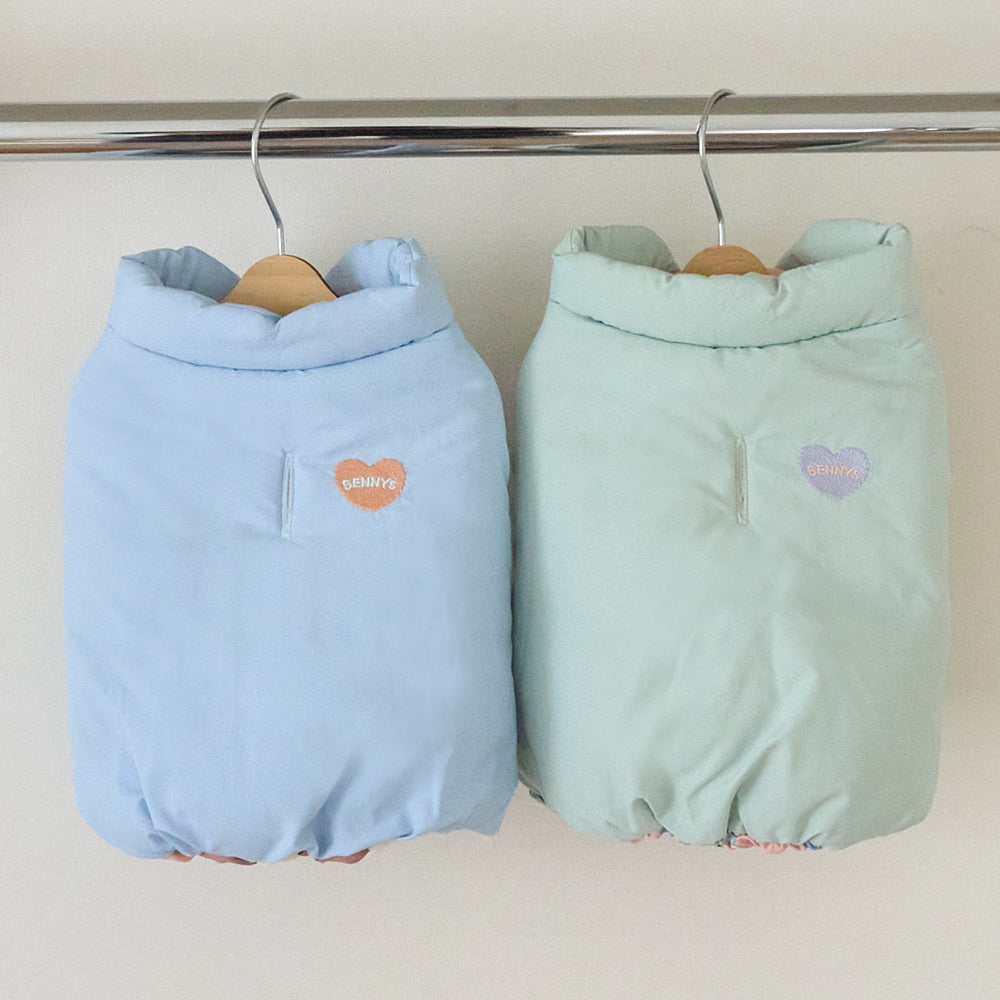 ジェラート リバーシブル ダウン (ピーチ)