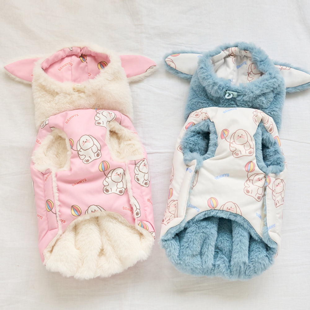 FLOTING BUNNY SNOOD PADDING (IVORY)