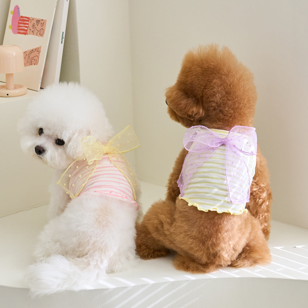LOVELYZ RIBBON TOP (YELLOW)