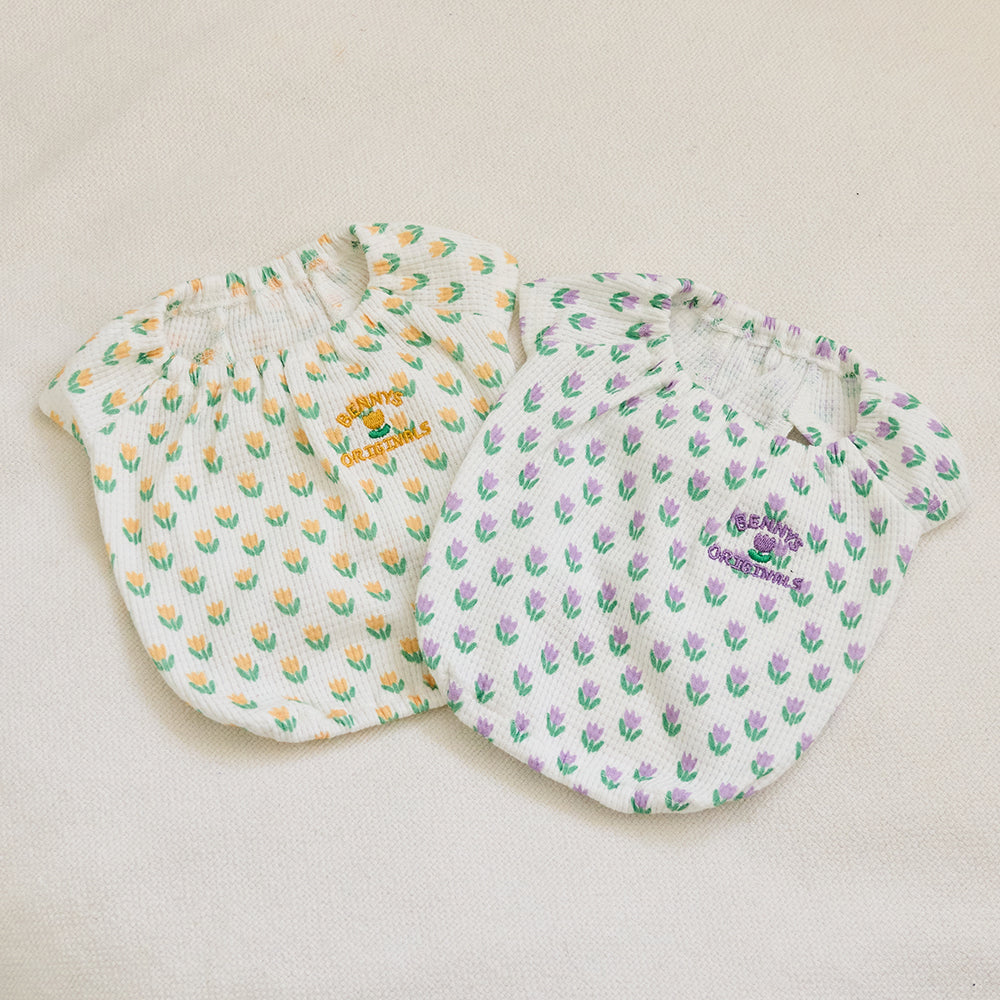 TULIP CROP T-SHIRT (YELLOW)