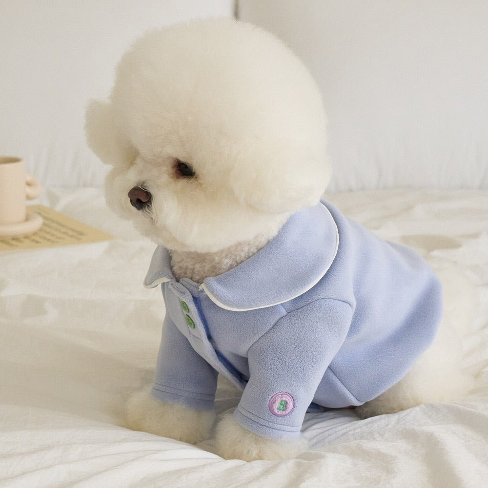 シュークリーム フリース ジャンパー (スカイブルー)