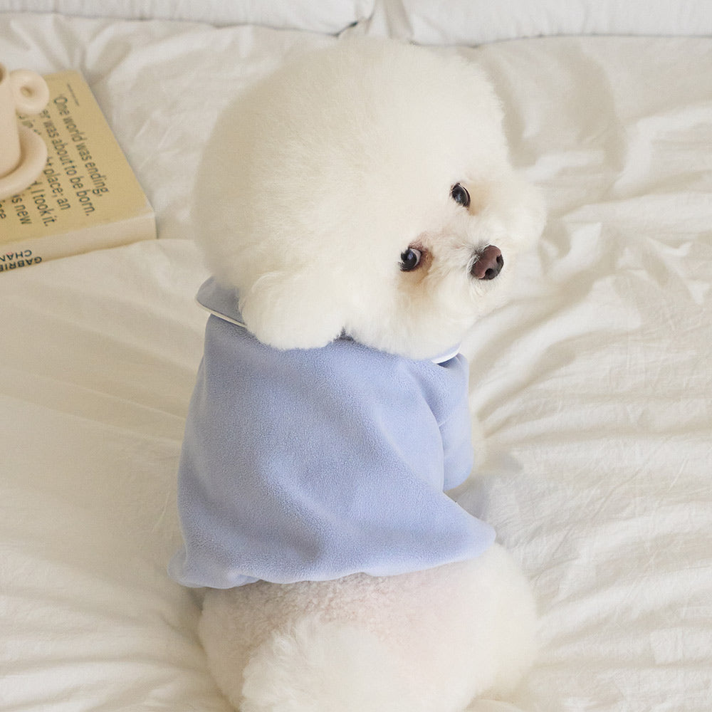 シュークリーム フリース ジャンパー (スカイブルー)