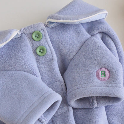 シュークリーム フリース ジャンパー (スカイブルー)