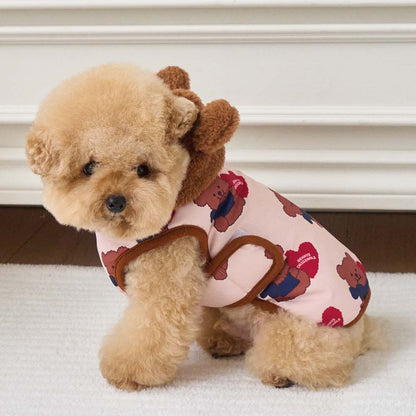 ハート ボム ダウン (ブラウン)