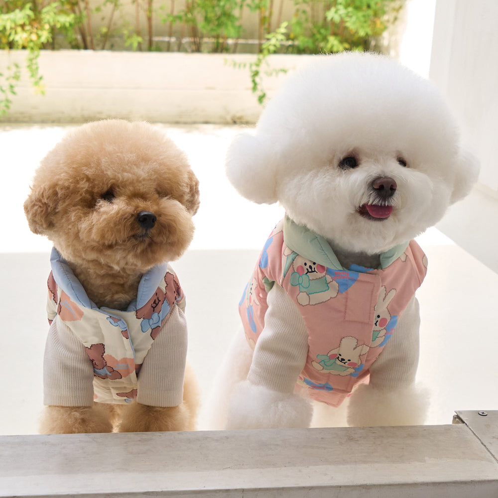 ジェラート リバーシブル ダウン (ピーチ)