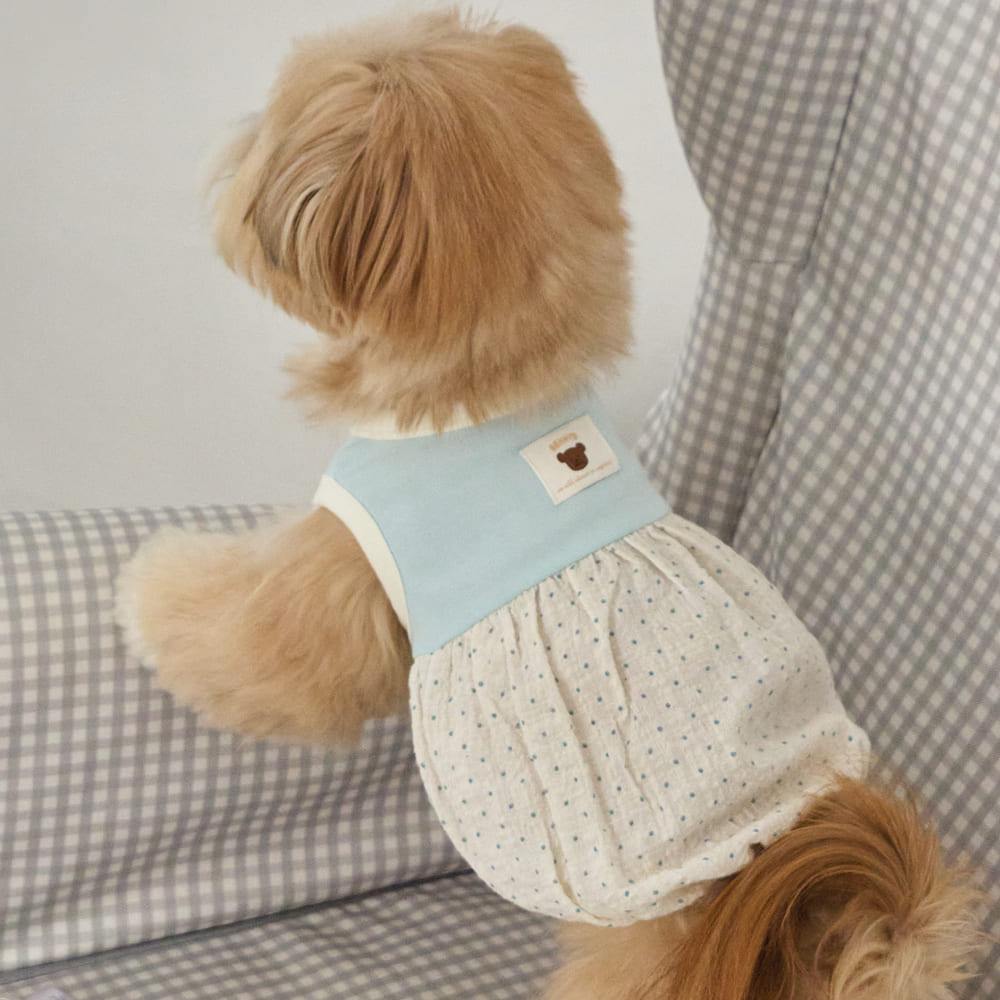 ベネット バルーンワンピース (スカイブルー)