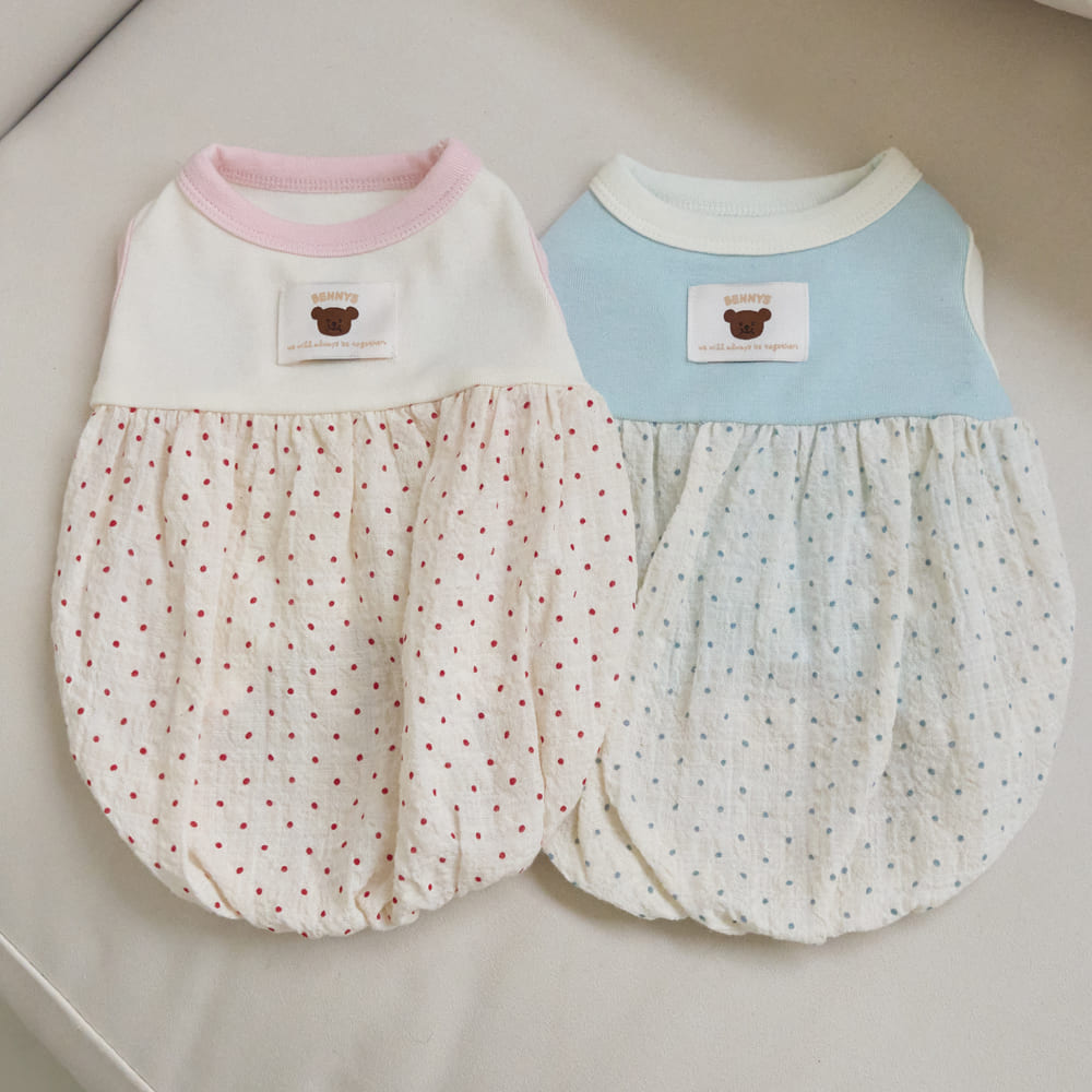 ベネット バルーンワンピース (スカイブルー)