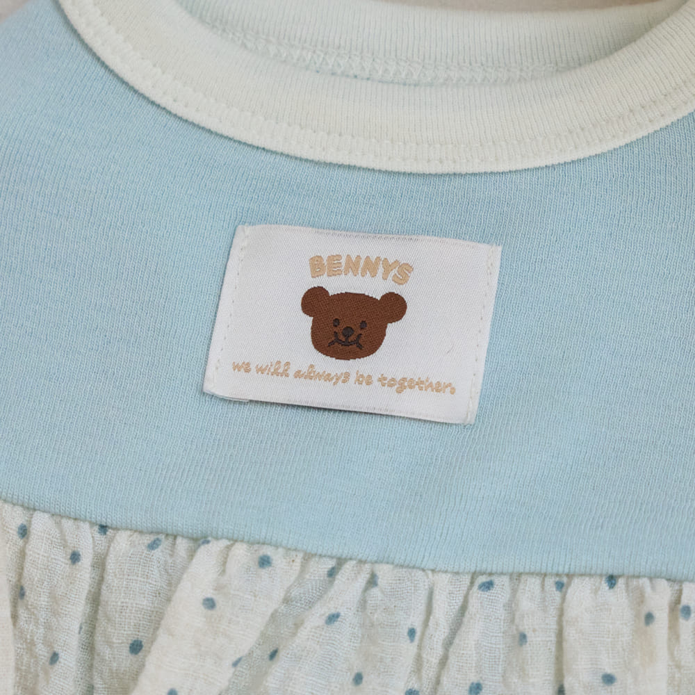 ベネット バルーンワンピース (スカイブルー)