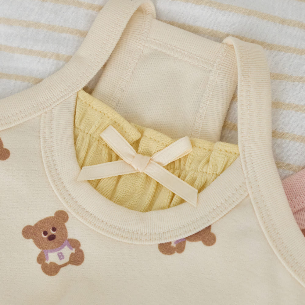 ルーキー レイヤード クロップトップ (ピンク)