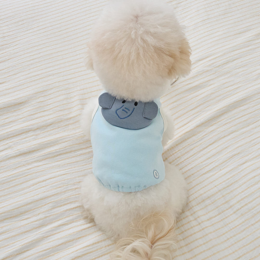 アンファン ビブ クロップTシャツ (スカイブルー)