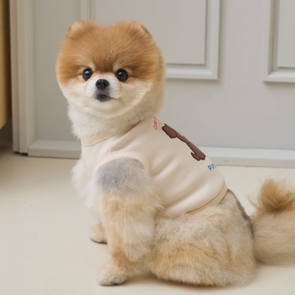 プレイ ウィズ ミー クロップ Tシャツ (アイボリー)