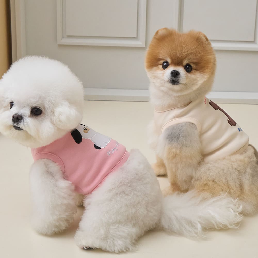 プレイ ウィズ ミー クロップ Tシャツ (アイボリー)