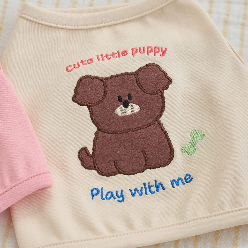 プレイ ウィズ ミー クロップ Tシャツ (アイボリー)