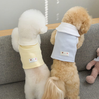 ボウカラー クロップTシャツ (イエロー)