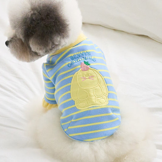 SHY BUNNY T-SHIRT (SKY BLUE)