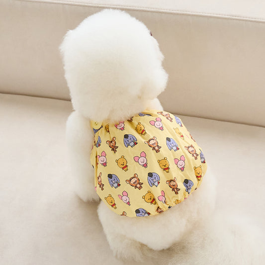 [DISNEY] POOH PATTERN BALLOON TOP (YELLOW)