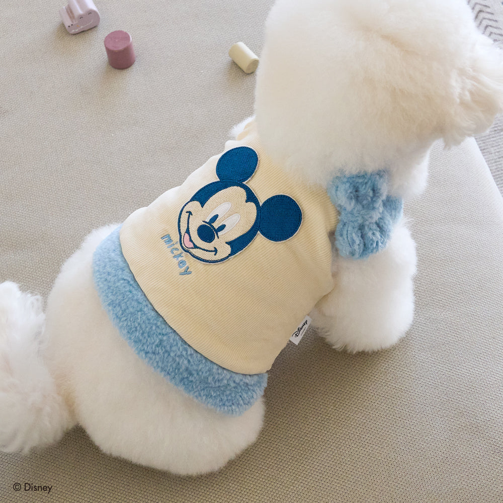 【予約】[DISNEY] MICKEY BLANKET VEST (SKY BLUE)