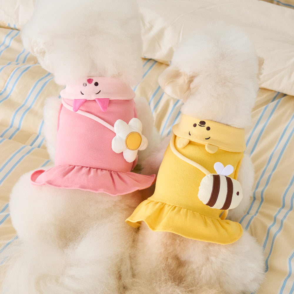 DISNEY] POOH COLLAR ONEPIECE (YELLOW) | ベニーズ公式ショップ