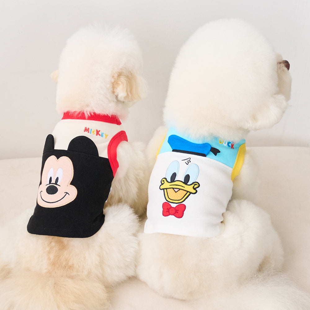 ドナルドドッグ ディズニー] ドナルドダック ポップ クロップTシャツ (ホワイト