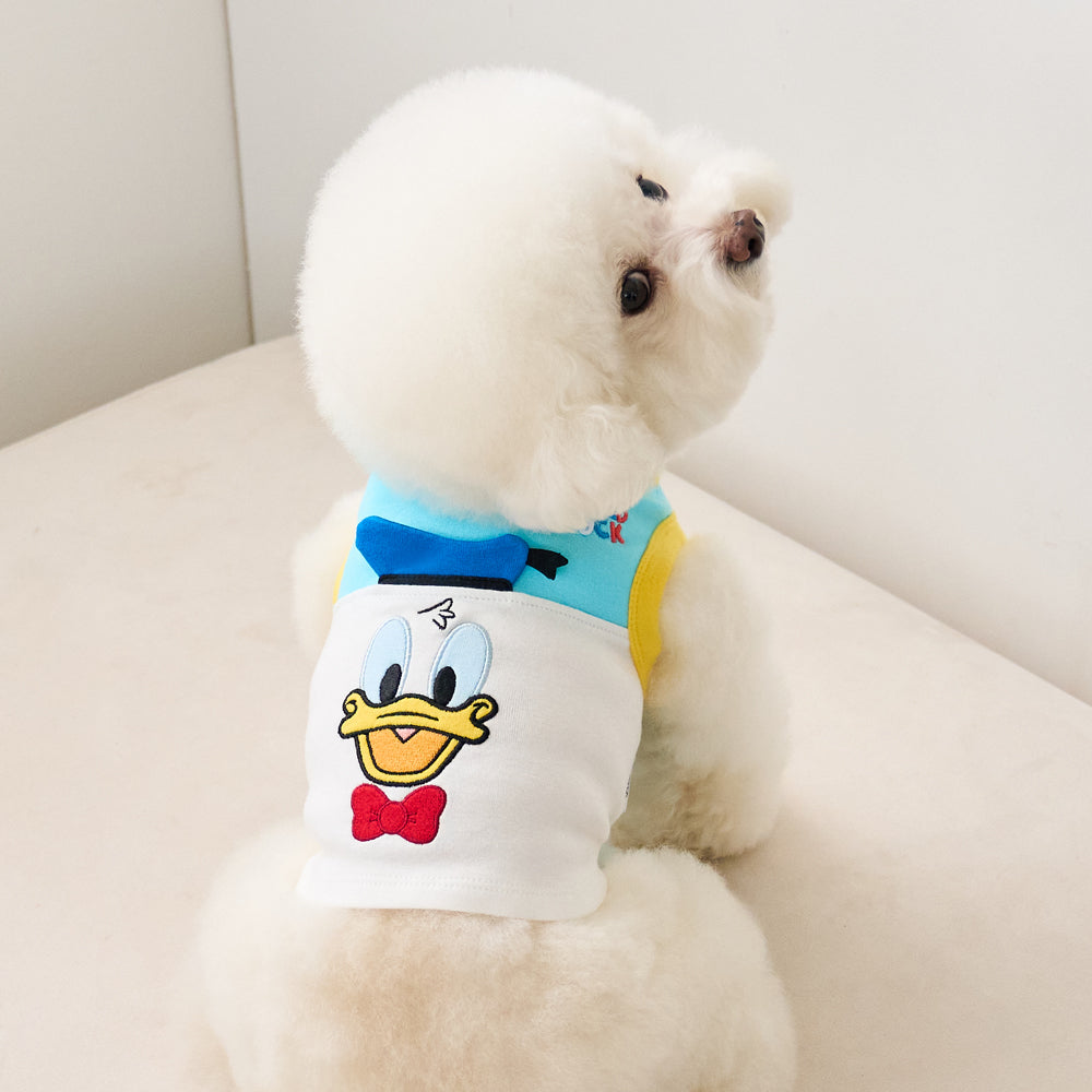 ディズニー] ドナルドダック ポップ クロップTシャツ (ホワイト