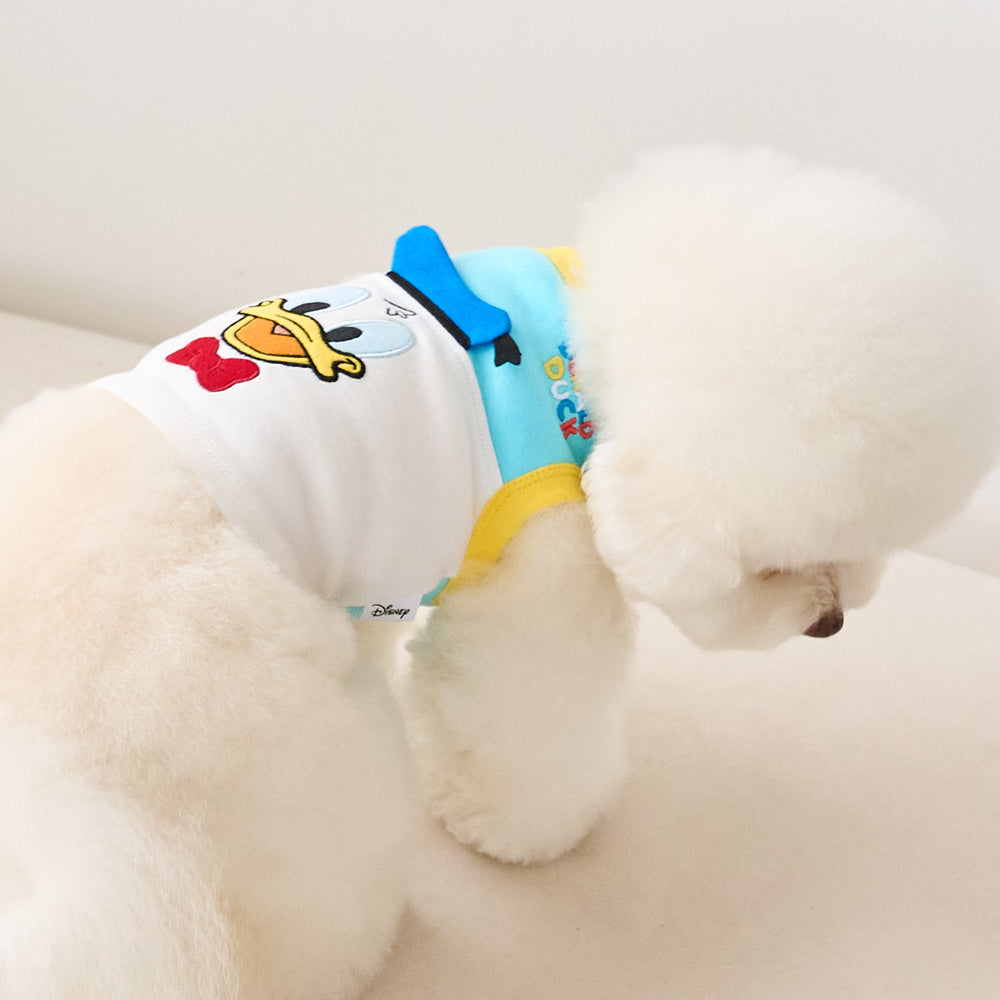 ドナルドドッグ ディズニー] ドナルドダック ポップ クロップTシャツ (ホワイト