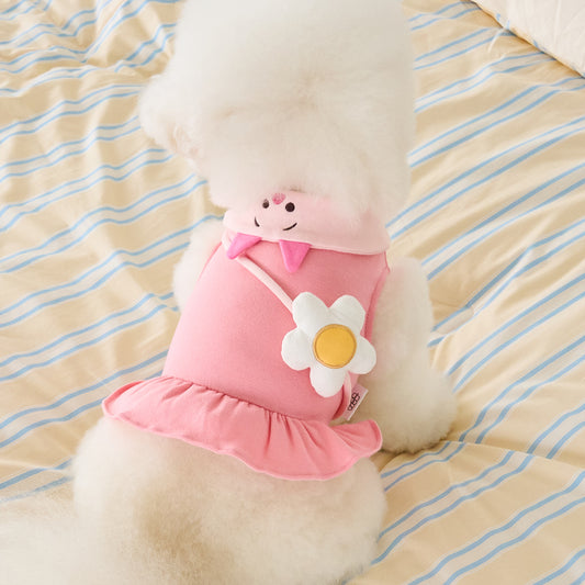 [DISNEY] PIGLET COLLAR ONEPIECE (PINK)